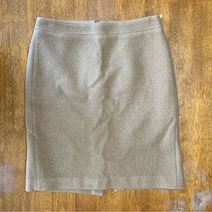 Women’s J. Crew Factory Camel Wool Pencil Skirt